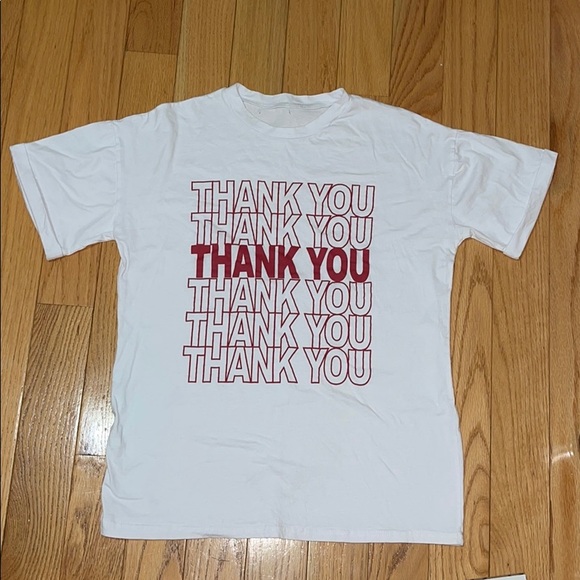 Fashion Nova Tops - 💄3/$25 FN “THANK YOU” Graphic Tee Size Large